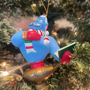 Disney Grolier Vintage Aladdin Genie Christmas Ornament with Original Box